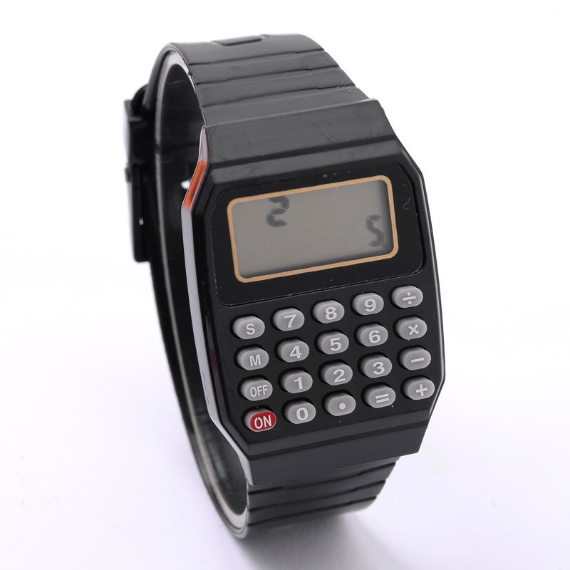Upgrade your style and tech with our sleek, high-performance European & smart electronic watches! color black . face front right 