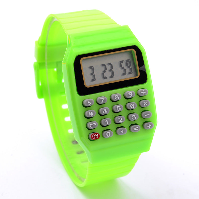 Upgrade your style and tech with our sleek, high-performance European & smart electronic watches! light green . face front right 