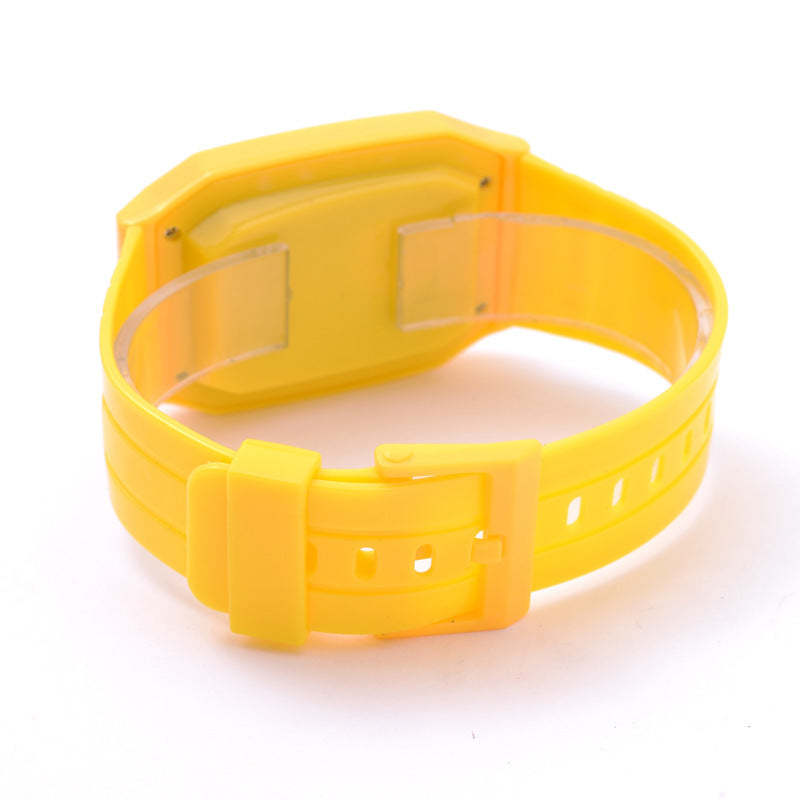 Upgrade your style and tech with our sleek, high-performance European & smart electronic watches! color orange. face back 