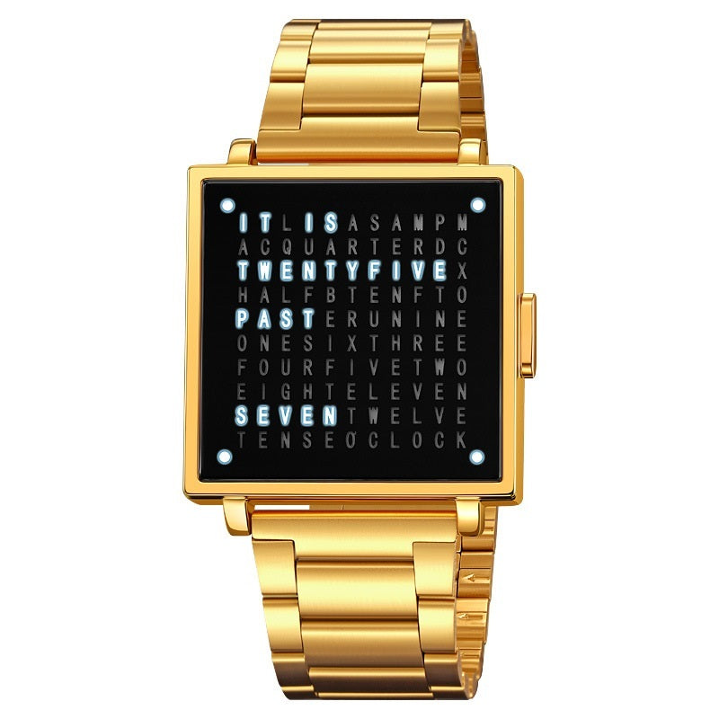 Durable Military LED Watch – Waterproof, Stylish, Perfect for Outdoor Adventures & Everyday Use! Color golden 