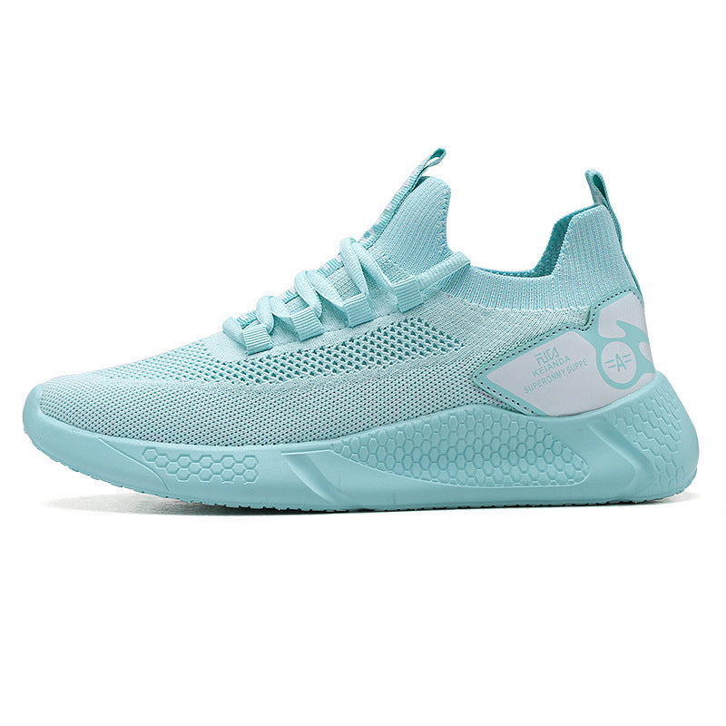 Step up your style and comfort with Flying Knit Sneakers in mint green—light, breathable, and trendy!