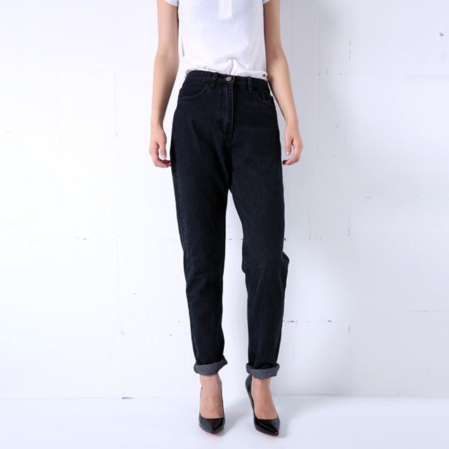 Stay stylish and comfy with our Harem Pants – vintage high waist, perfect for any casual look! color black