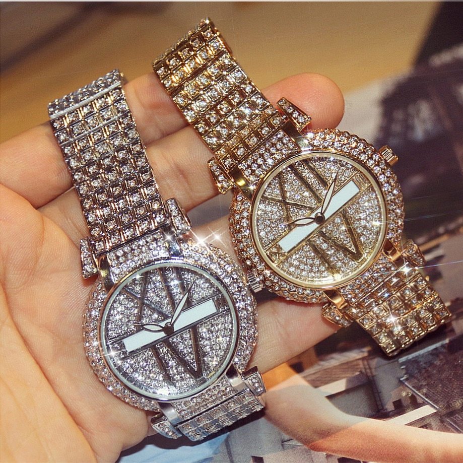 Elevate your style with this Luxury Diamond Women's Watch – timeless elegance and precision!